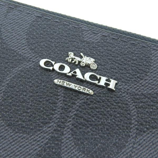 COACH コーチ 財布 レディース 長財布 アウトレット ネイビー