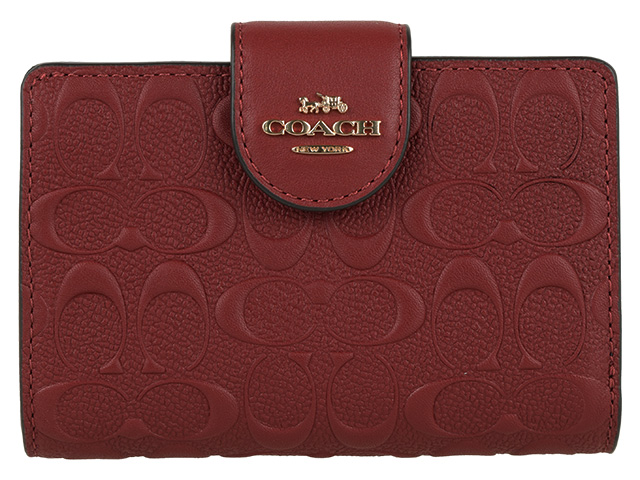 COACH コーチ 財布 折財布 二つ折り シグネチャー レディース