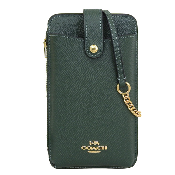 コーチ COACH スマホショルダー （グリーン）