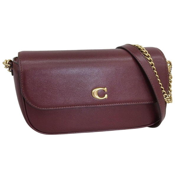 COACH（コーチ） バッグ レディース ショルダーバッグ レザー ワイン
