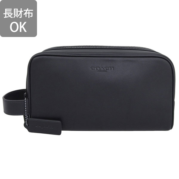 本日10/1限定値下げ　COACH コーチ　レザークラッチバッグ COACH】コーチ メンズ カーフレザー ベースボール ステッチ