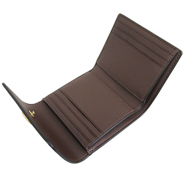 COACH（コーチ） 財布 レディース 2つ折り 折財布 ブラウン ミラ