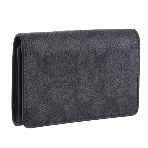 【新品未使用】COACH コーチ 名刺入れ カードケース 黒 ブラック COACH（コーチ） 名刺入れ メンズ カードケース アウトレット ブラック