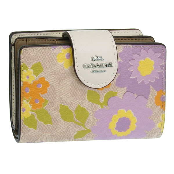 コーチ(COACH) 花柄 アウトレット レディース二つ折り財布