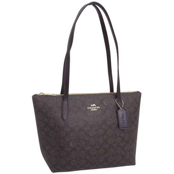 コーチ バッグ レディース ショルダーバッグ トートバッグ アウトレット PVC ウォルナットブラック SIG FIONA TOTE CBT18IMXAQ COACH