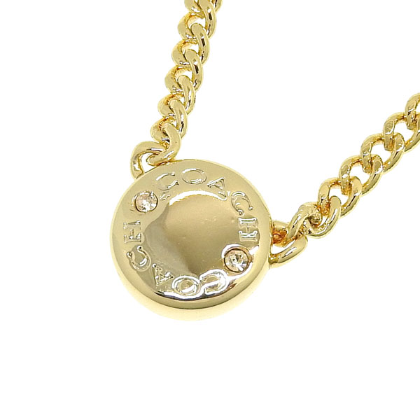コーチ アクセサリー レディース ネックレス アウトレット ゴールド リベット ペンダント CBW07GLD COACH