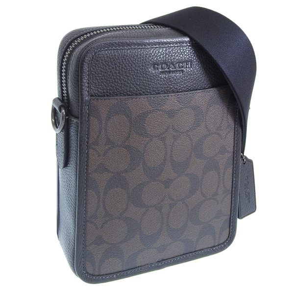 コーチ/COACH バッグ CC009 チャコール×ブラック ショルダーバッグ COACH コーチ ショルダーバッグ シグネチャー 縦型 ブラック系