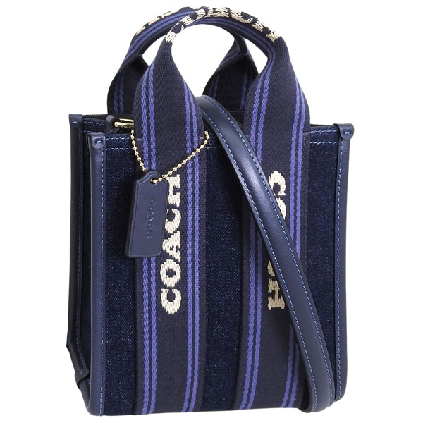 コーチ バッグ レディース 2WAY ショルダーバッグ ハンドバッグ アウトレット デニム ネイビー スミス ミニ トート バッグ SMTH MIN TT DNM CCL74IML6L COACH