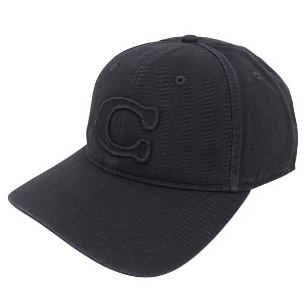 コーチ 帽子 メンズ レディース キャップ ONE コットン ブラック SCC BBALL HAT CCN89BLK COACH