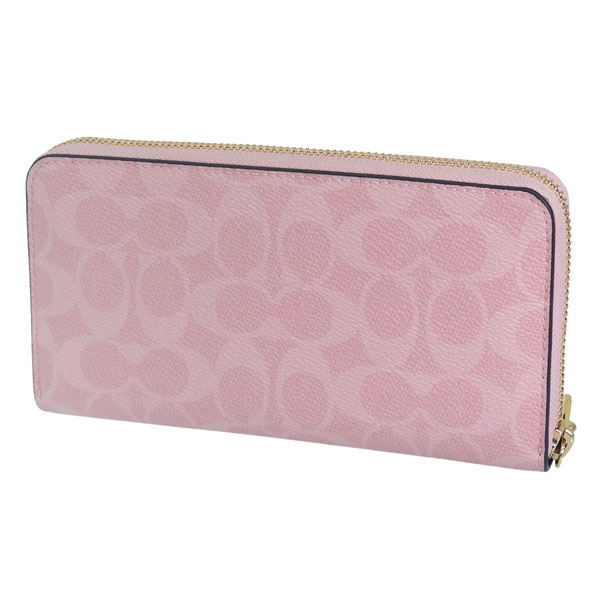 COACH（コーチ） 財布 レディース 長財布 アウトレット PVC ピンク LZA