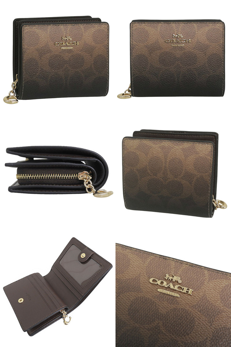 COACH（コーチ） 財布 レディース 2つ折り 折財布 コンパクト