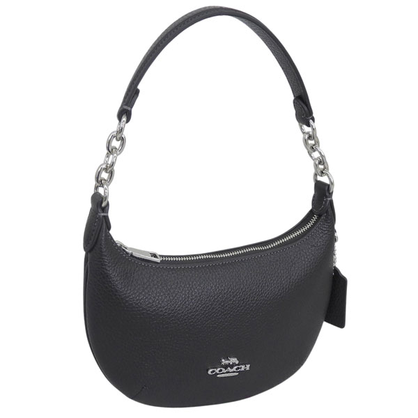 コーチ バッグ レディース ハンドバッグ アウトレット レザー ブラック MIN PYTN PBBL CEL08SVBK COACH