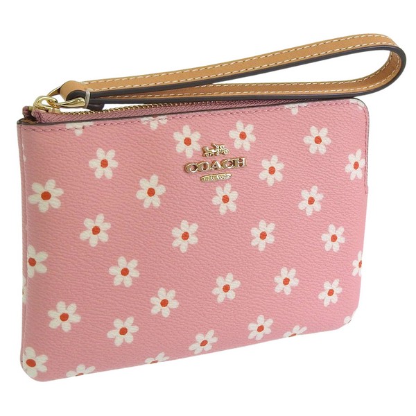 COACH（コーチ） レディース ポーチ アウトレット PVC ピンクマルチ