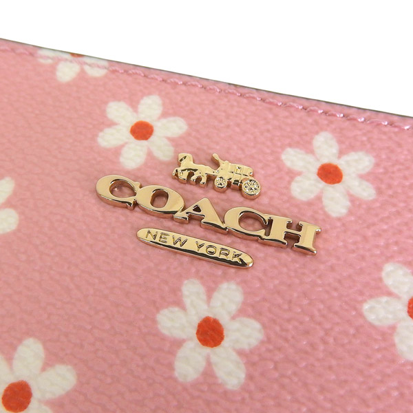 COACH（コーチ） レディース ポーチ アウトレット PVC ピンクマルチ