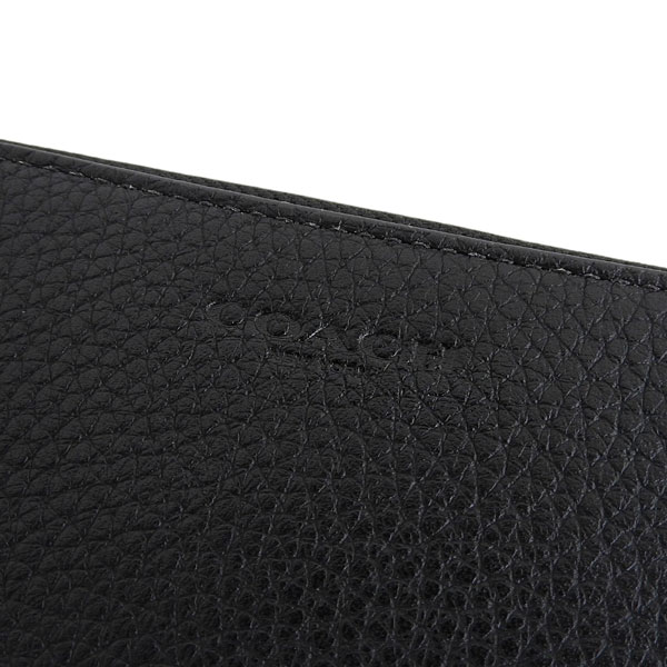 COACH（コーチ） 財布 メンズ 長財布 アウトレット レザー ブラック