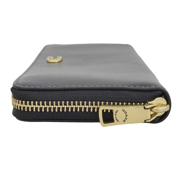 COACH（コーチ） 特価 財布 レディース 長財布 レザー ブラック スリム