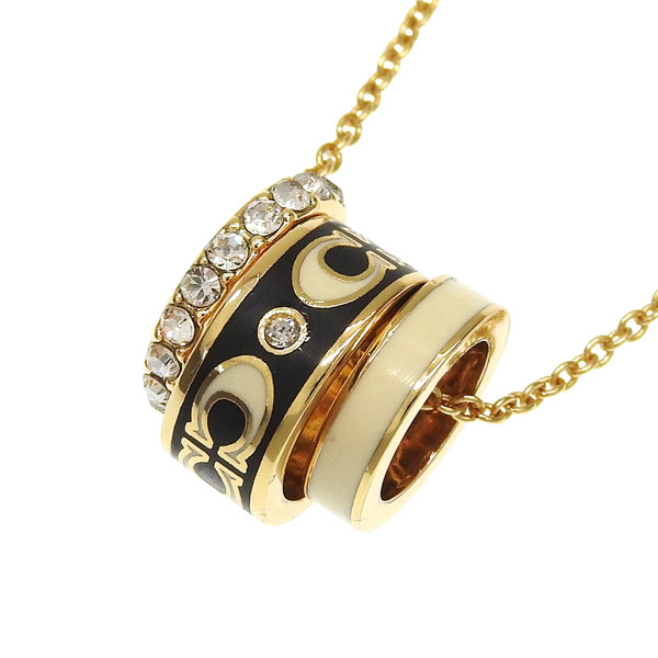 コーチ アクセサリー レディース シグネチャー エナメル ロンデル ネックレス アウトレット ゴールド KS C ENL RNDL NCK CI905GDBK COACH