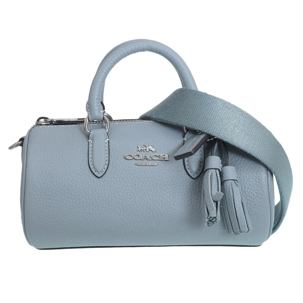 未使用品　COACH ブルーグレー レザー ハンドバッグ COACH（コーチ） バッグ レディース ショルダーバッグ 2WAY