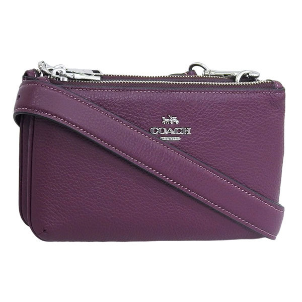 コーチ バッグ レディース ショルダーバッグ アウトレット レザー ディープベリー LTH DBL ZIP XBY CJ789SVRPS COACH