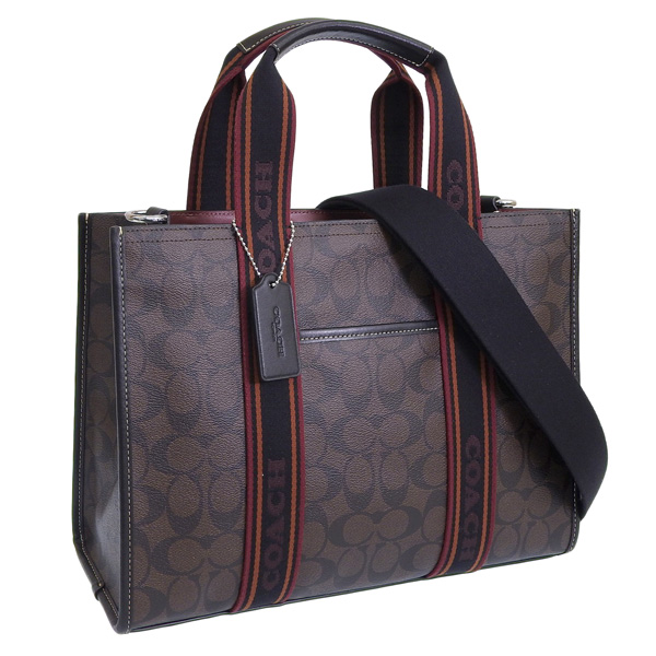 コーチ バッグ レディース トートバッグ アウトレット スミストート シグネチャー ブラウン CN058SVBMC COACH