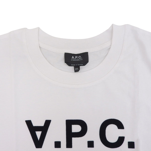 A.P.C. ホワイト Tシャツ Lサイズ A.P.C.　アーペーセー A.P.C.（アーペーセー） Tシャツ カットソー 半袖 メンズ レディース