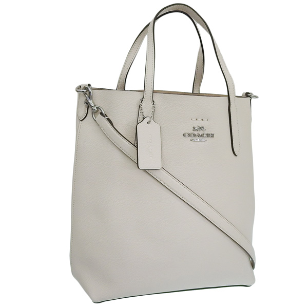 【美品】コーチ　ハンドバッグ　トートバッグ　レザー　ショルダー　白　ホワイト 超美品】COACH コーチ ハンドバッグ ショルダーバッグ 白 レザー