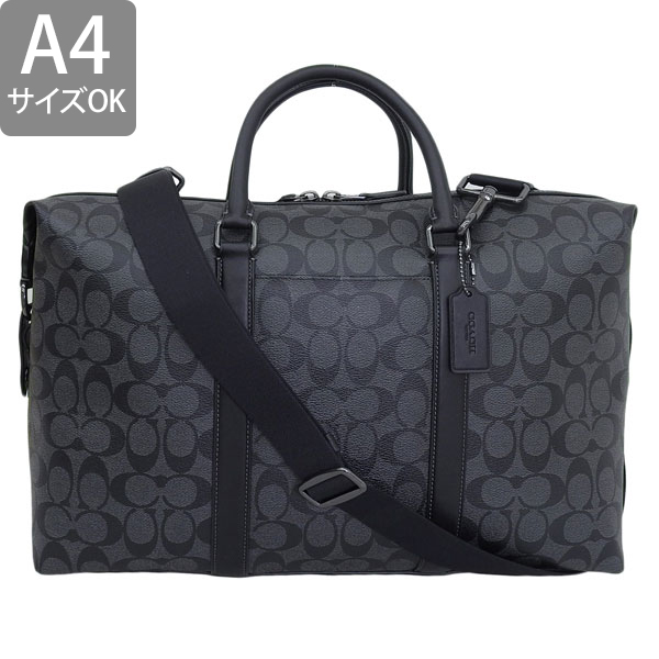 コーチ バッグ メンズ ボストンバッグ 2WAY ショルダーバッグ アウトレット チャコール ELLERY HOLD ALL SIG  CP048QBMI5 COACH A4対応