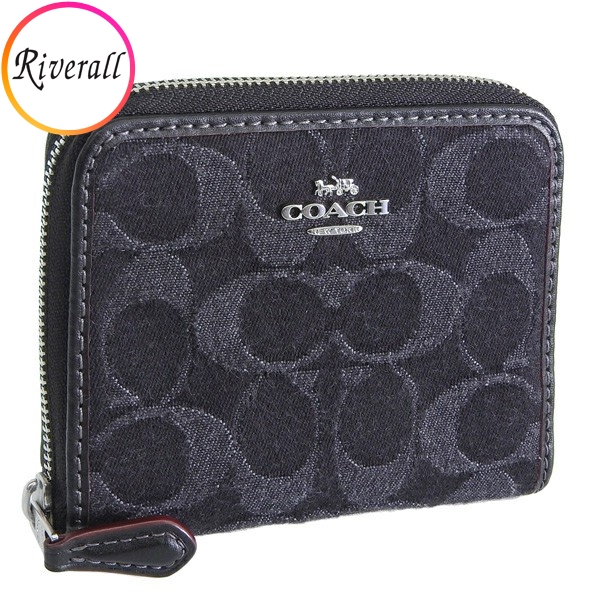 COACH コーチ 財布 レディース 二つ折り財布 ブラック