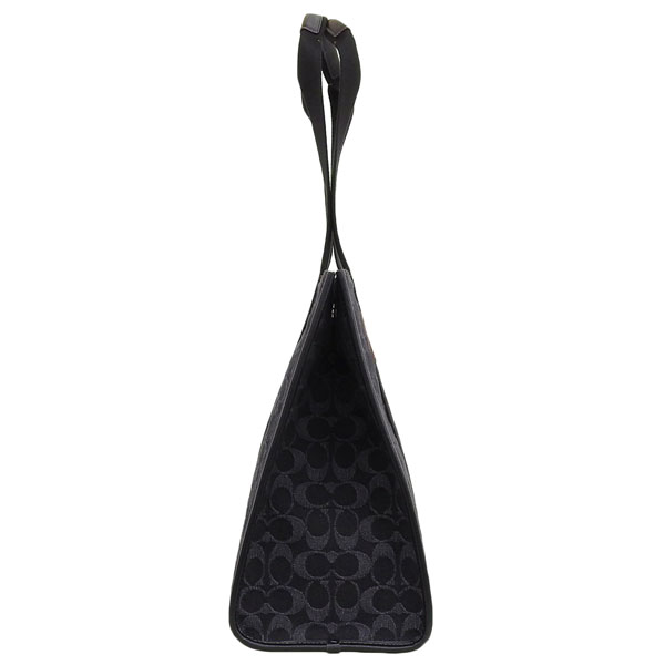 SALE★ユニセックス【COACH】スミストートバッグ ブラックデニム コーチ バッグ メンズ レディース トートバッグ アウトレット