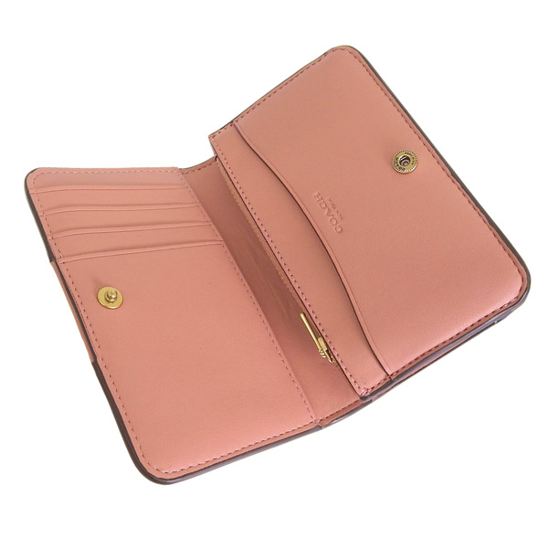 COACH（コーチ） 財布 レディース 二つ折り財布 アウトレット レザー