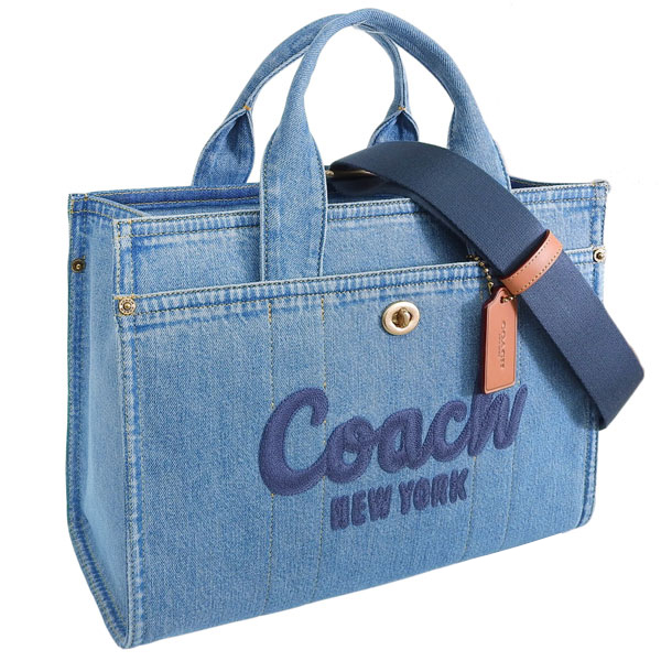 コーチ バッグ レディース 2WAY トートバッグ ショルダーバッグ アウトレット デニム カーゴトート DNM CARGO T CR657B4IN COACH A4対応