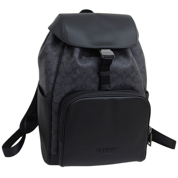 コーチ バッグ メンズ リュック リュックサック アウトレット ブラック レーサー バックパック CT707QBMI5 COACH A4対応