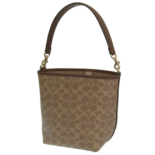 COACH かごバッグ ブラウン ボックス型　新品☆未使用 コーチ アウトレット トートバッグ レディース モリー トート バッグ