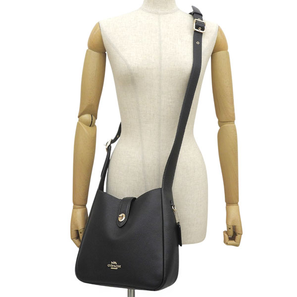 COACH(コーチ) ショルダーバッグ ジェス F72703 黒 ストラップ着脱可 レザー COACH（コーチ） バッグ レディース フラップショルダーバッグ レザー