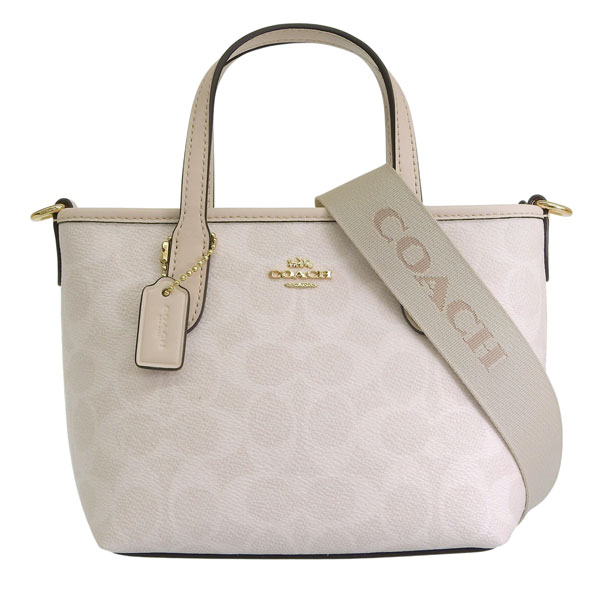 【良品】コーチ COACH ショルダーバッグ シグネチャー 斜め掛け可 キャンバス レザー 茶 白 ブラウン ホワイト ターンロック 金具 ヴィンテージ ビンテージ クラシック エレガント 鞄 カバン レディース お出かけ ミニバッグ 10565 s72 コーチ COACH ショルダーバッグ ホワイト ブラウン 白レザー 茶色