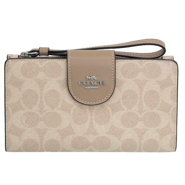 COACH（コーチ） 財布 レディース 長財布 アウトレット ベージュ