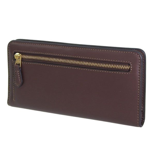 【新品】COACH レザー長財布 ブラウン/ブラック COACH（コーチ） 財布 レディース 長財布 レザー ブラウン RFC LTF ESS