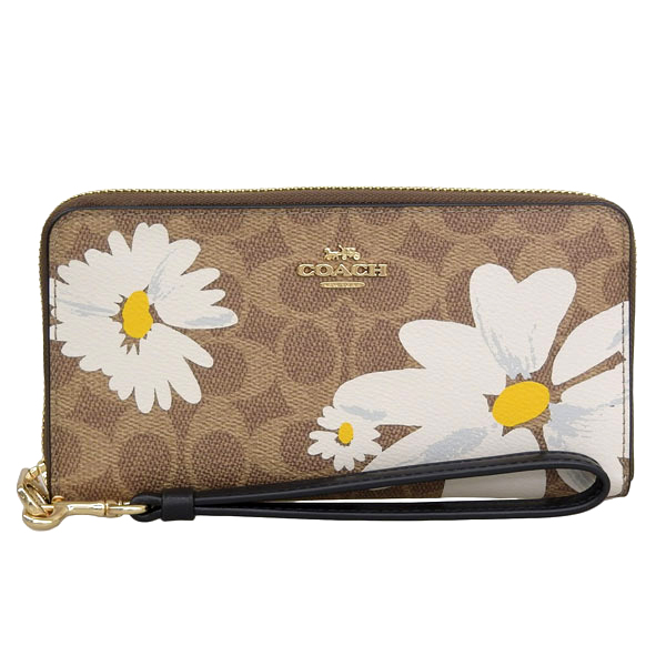 COACH コーチ 財布 レディース 長財布 アウトレット カーキ