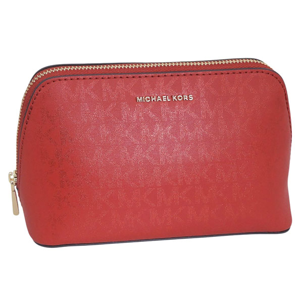 マイケルコース コスメポーチ 化粧ポーチ レディース 入れ アウトレット PVC レッド 32F5GJ6T5R 618 MICHAEL KORS