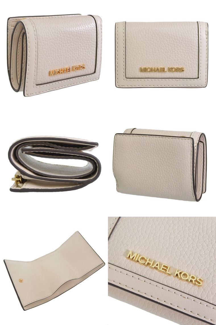 マイケルコース　財布とバック　さらに値下げ！！ マイケルコース MICHAEL KORS ☆モノグラム柄スリム二つ折り財布