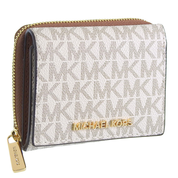 マイケルコース MICHAEL KORS 三つ折り財布 （ホワイト系）