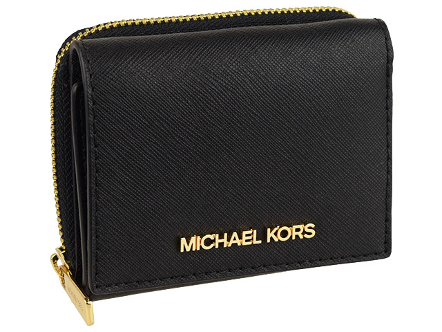 マイケルコース MICHAEL KORS 三つ折り財布 （ブラック）