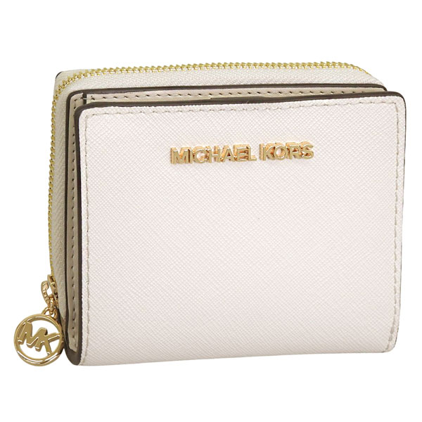 マイケルコース 財布 レディース 2つ折り 折財布 コンパクト アウトレット PVC チョーク 35R4GTVF2L 171 MICHAEL KORS