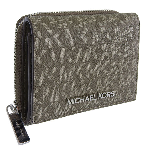 マイケルコース 財布 レディース アウトレット 3つ折り 折財布 ミニ財布 コンパクト オリーブ PVC D35S4STVZ5B OLIVE MICHAEL KORS