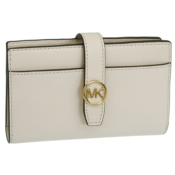 マイケルコース 中長財布 レディース 2つ折り 折財布 コンパクト アウトレット レザー ベージュ 35T5GGRF8L 2171 MICHAEL KORS