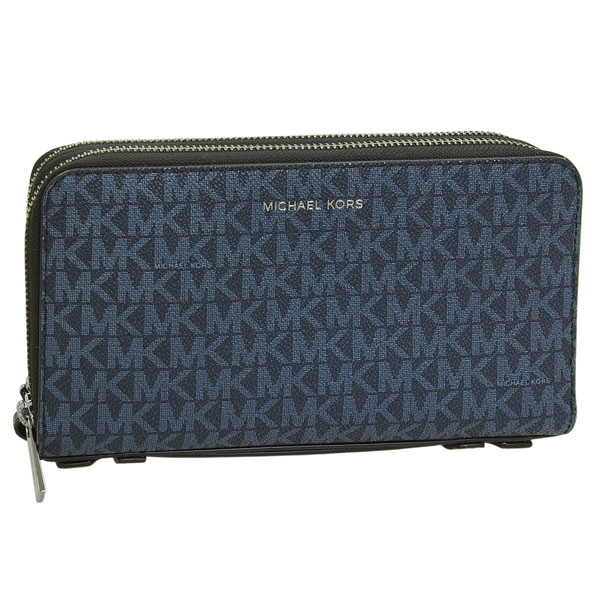 マイケルコース バック メンズ クラッチバッグ アウトレット PVC ネイビー 36U9MGFN8B2 068 MICHAEL KORS