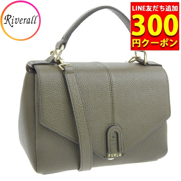 【ポイント10倍】フルラ FURLA DAFNE バッグ ショルダーバッグ ハンドバッグ 2WAY バッグ レザー カーキ レディース dafne アウトレット