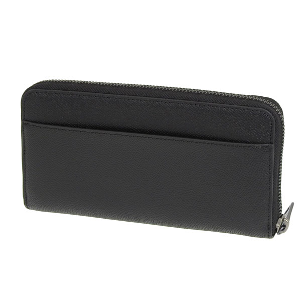 COACH コーチ 長財布 アコーディオン ラウンドファスナー ブラック COACH コーチ 財布 長財布 ラウンドファスナー レザー ブラック