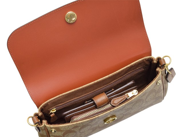 ＊　COACH シグネチャー　リバーシブル　ショルダーバッグ　F59534 COACH コーチ バッグ ショルダーバッグ 斜めがけ リバーシブル