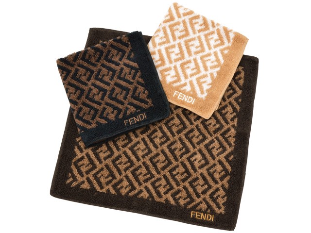 【7日9時までP10％還元】フェンディ FENDI タオル ロゴ ハンド